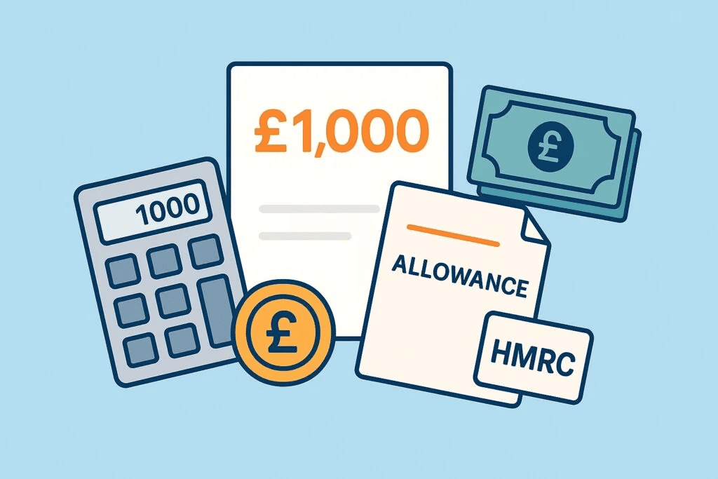 UK Trading Allowance £1,000 tax-free income guide infographic